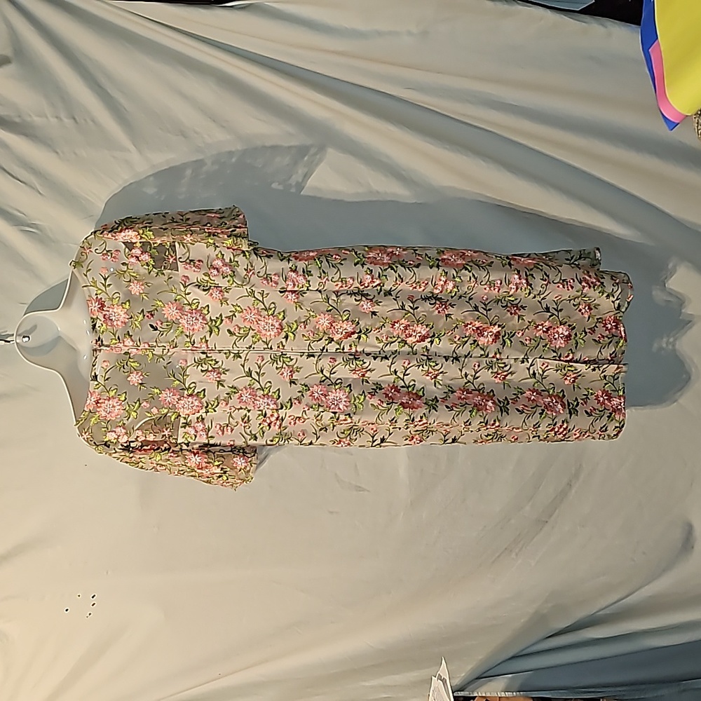 Adrianna Papell floral embroidered dress - Picture 9 of 13